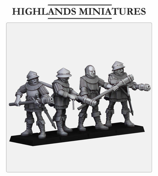 Gallia Shooters Handgunners - Highlands Miniatures