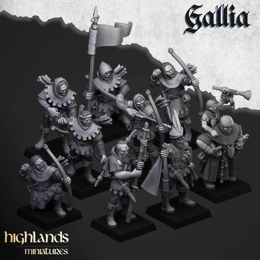 Gallia Robin Hood and the Sherwood Archers - Highlands Miniatures - Breton Proxies
