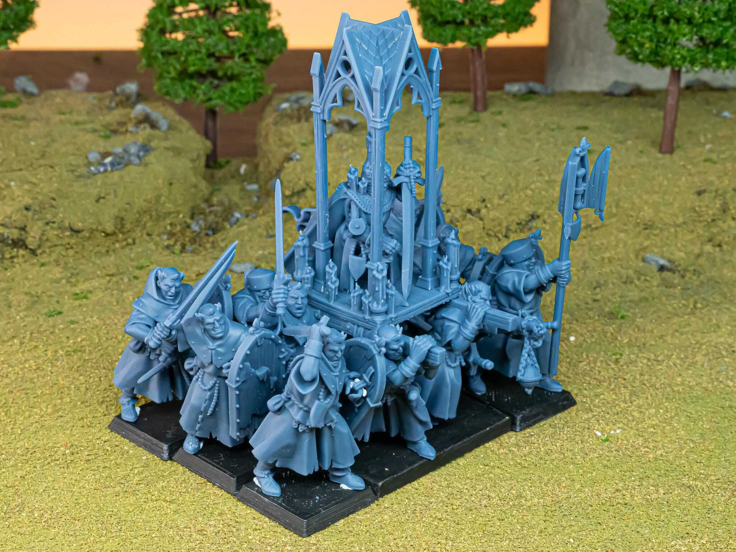 Gallia Grail Pilgrims with Reliquae - Highlands Miniatures - Breton Proxies