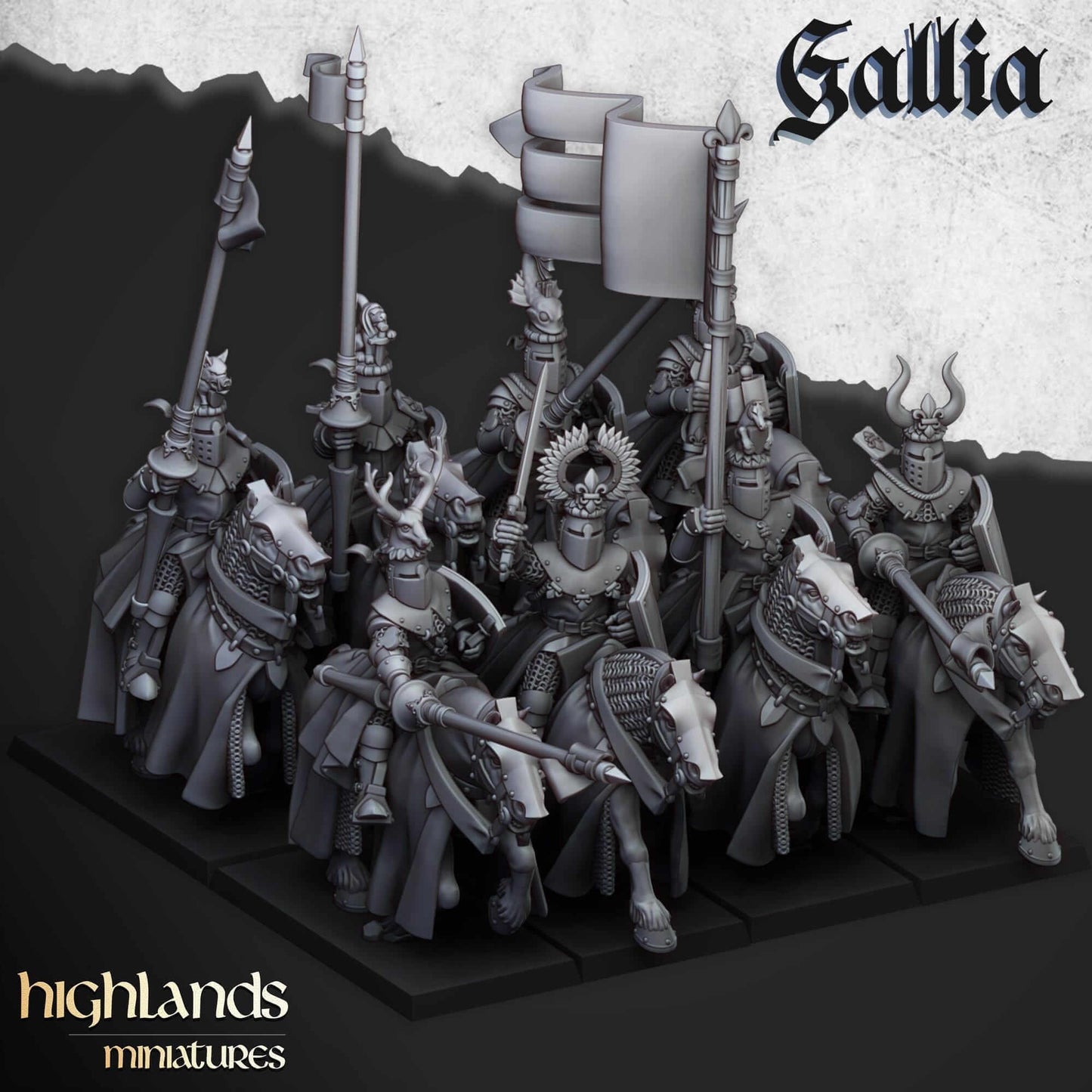 Knights of Gallia - Highlands Miniatures - Breton Proxies