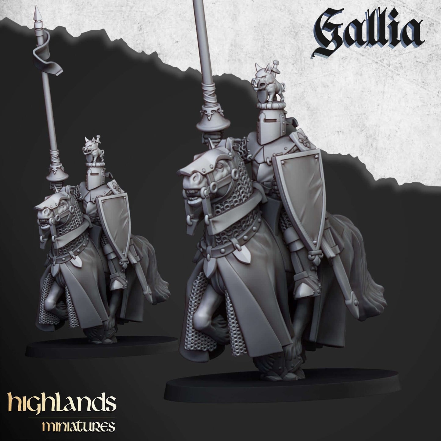 Knights of Gallia - Highlands Miniatures - Breton Proxies