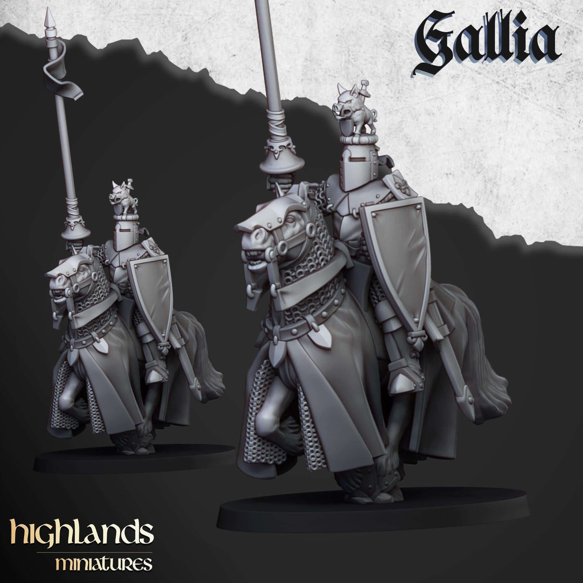 Knights of Gallia - Highlands Miniatures - Breton Proxies