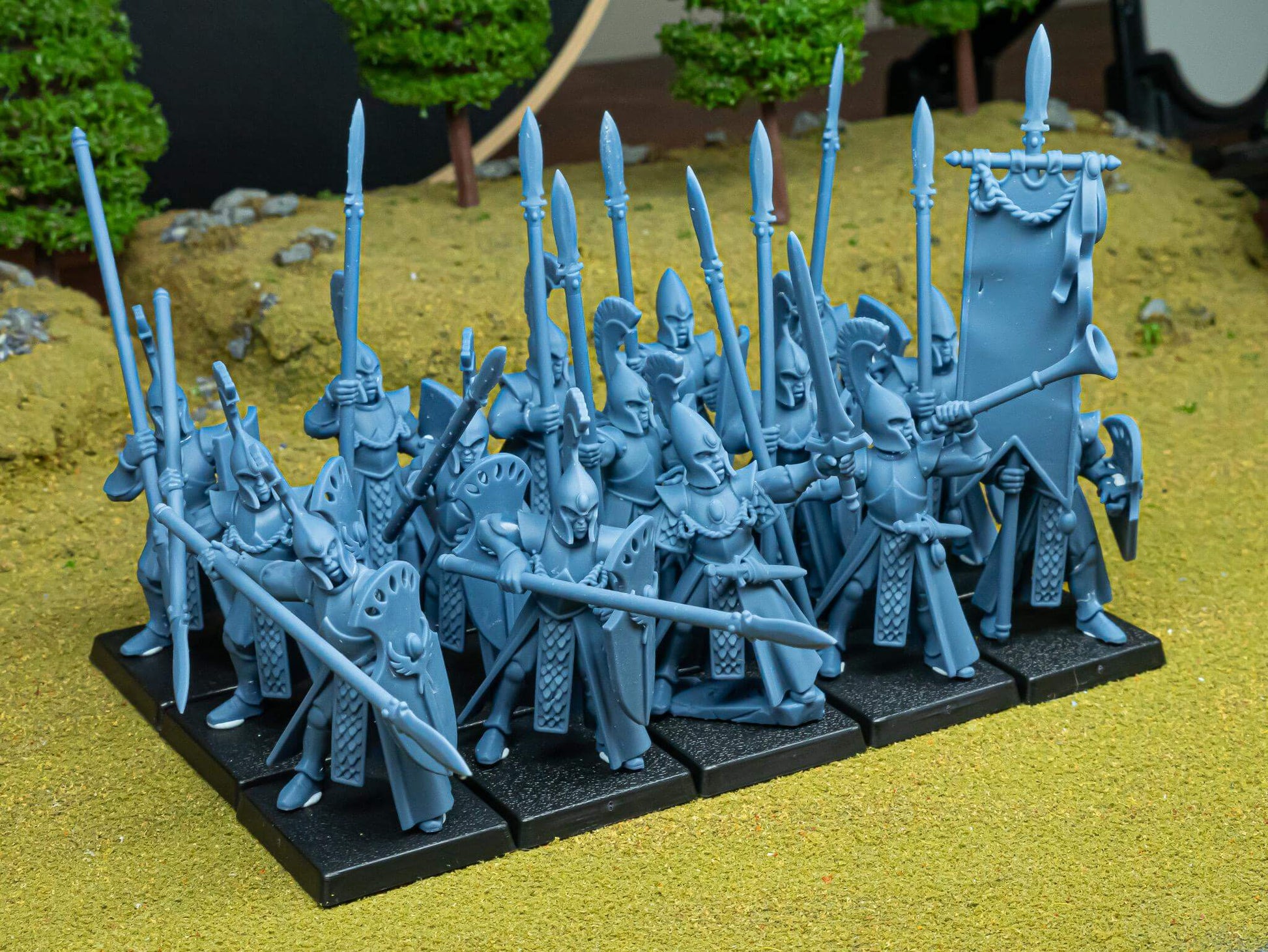 Aegean Elves Spearmen - Highlands Miniatures