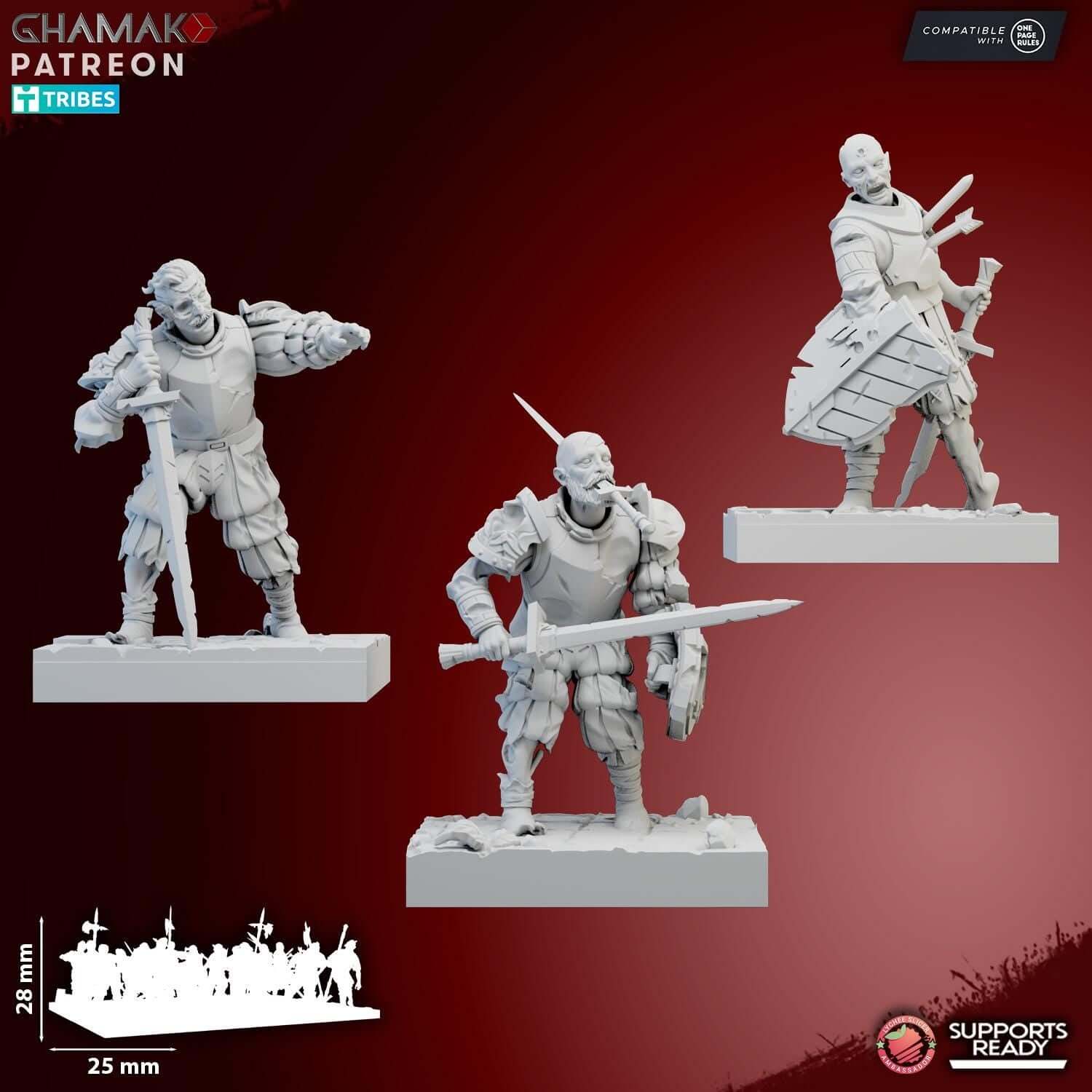 Imperial Zombies - Miniatures by Ghamak