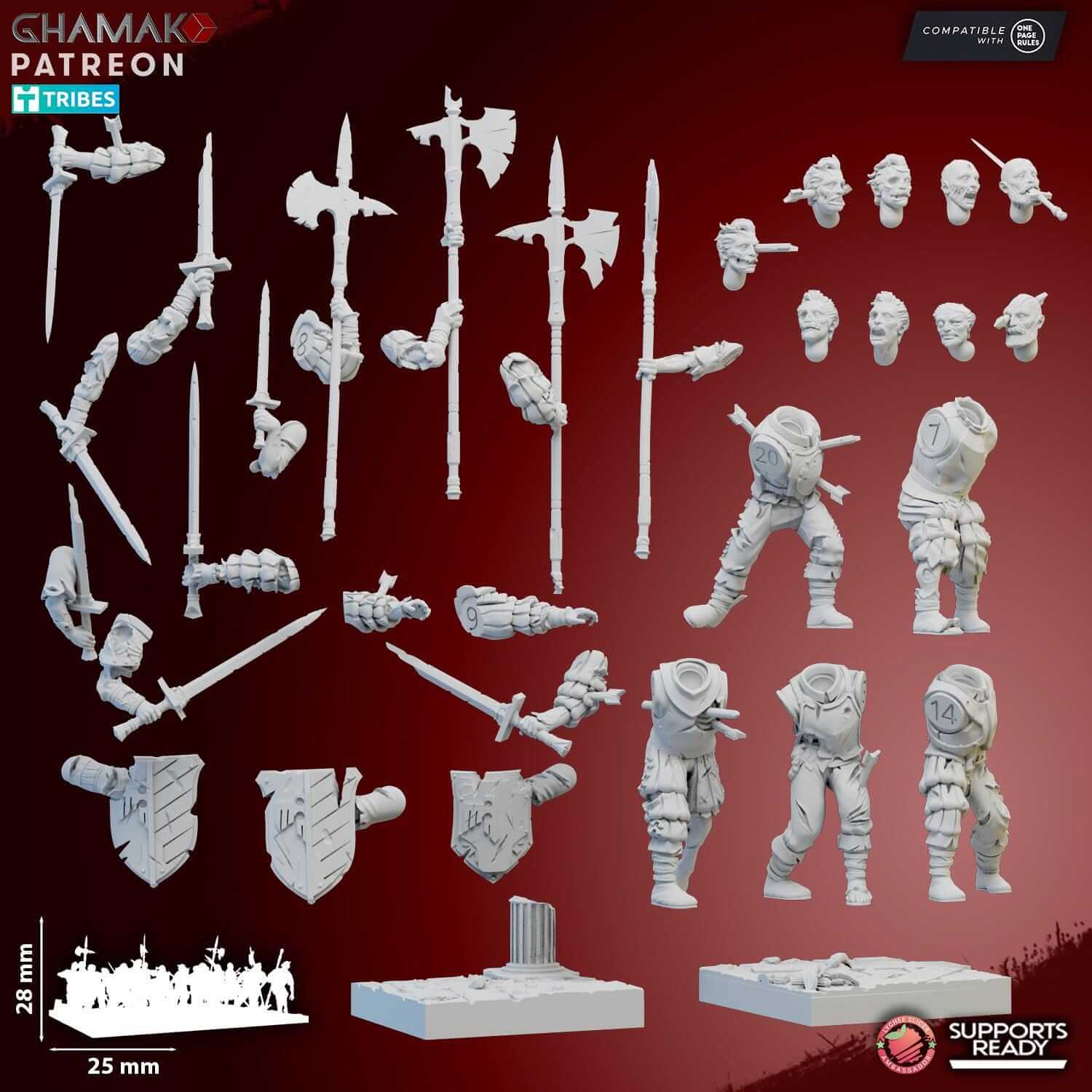 Imperial Zombies - Miniatures by Ghamak