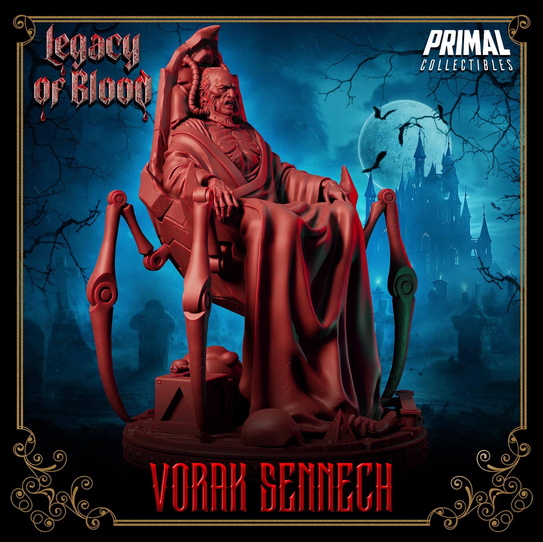 Vorak Sennech - Legacy of Blood 3D Printed Resin RPG/Tabletop/Boardgames Miniature Primal Collectibles