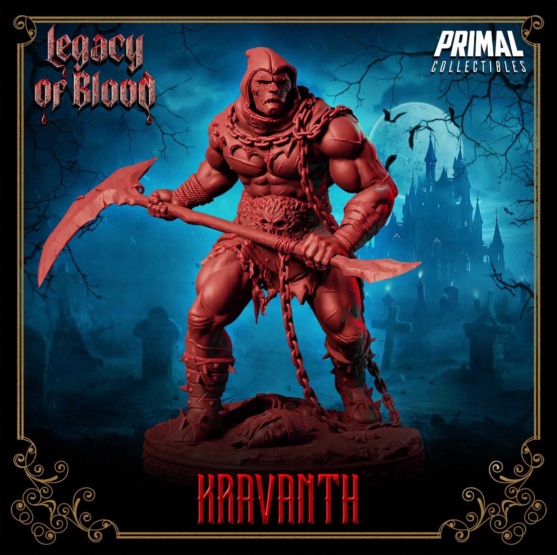 Kravanth - Legacy of Blood 3D Printed Resin RPG/Tabletop/Boardgames Miniature Primal Collectibles