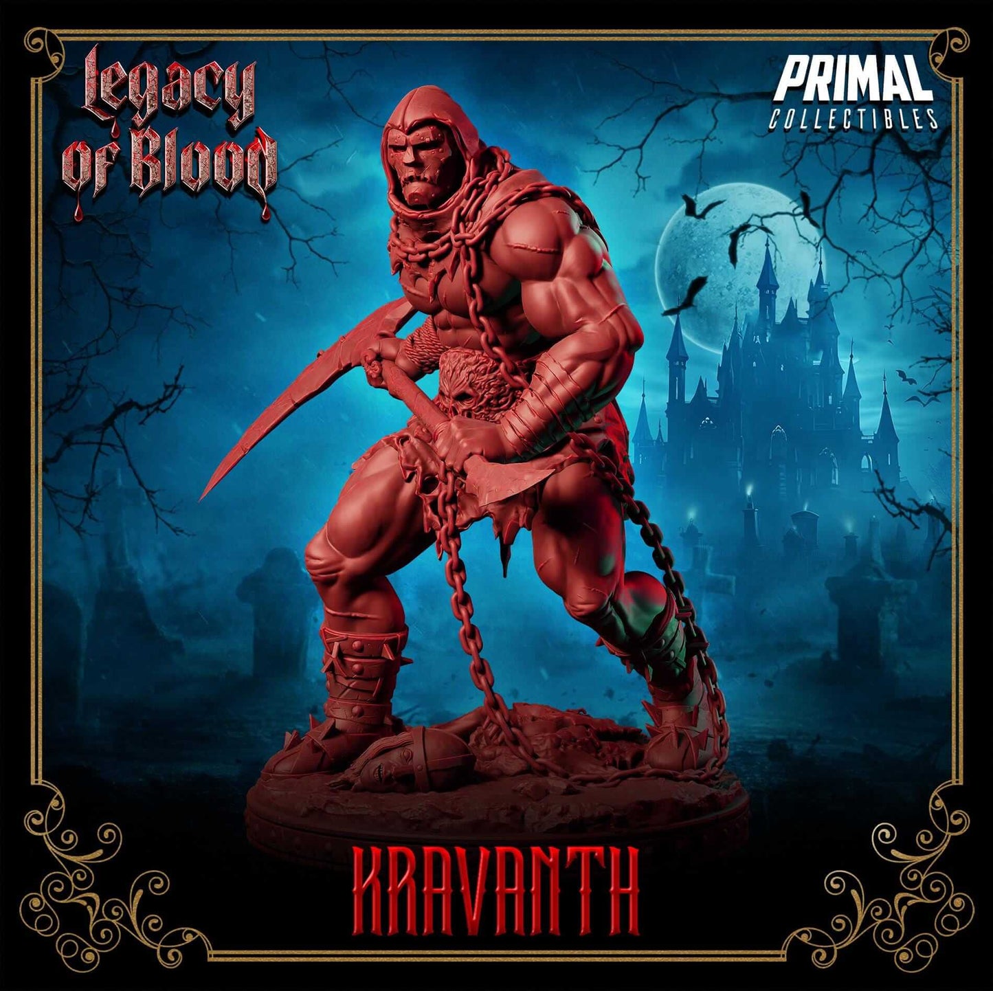 Kravanth - Legacy of Blood 3D Printed Resin RPG/Tabletop/Boardgames Miniature Primal Collectibles
