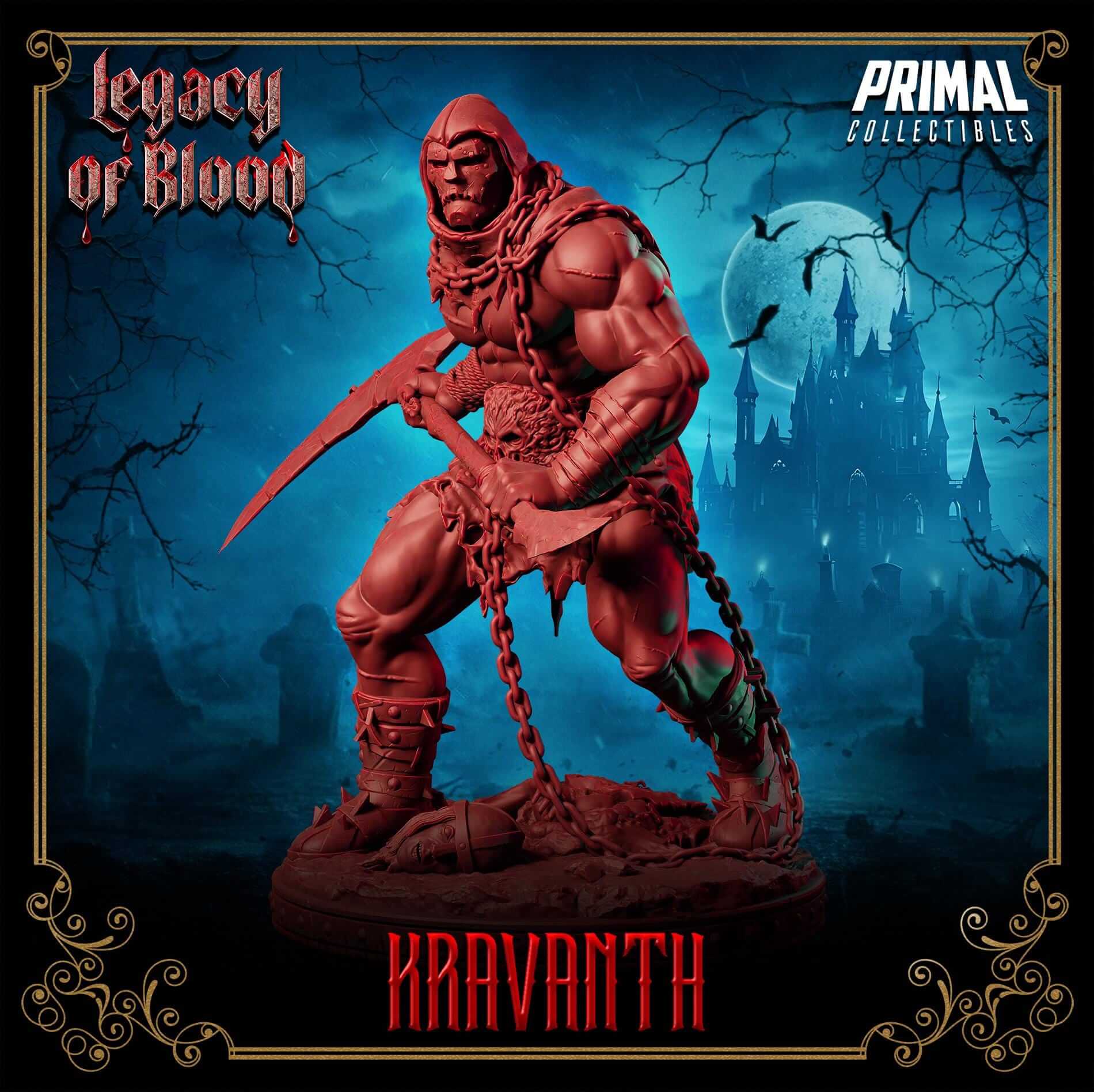 Kravanth - Legacy of Blood 3D Printed Resin RPG/Tabletop/Boardgames Miniature Primal Collectibles