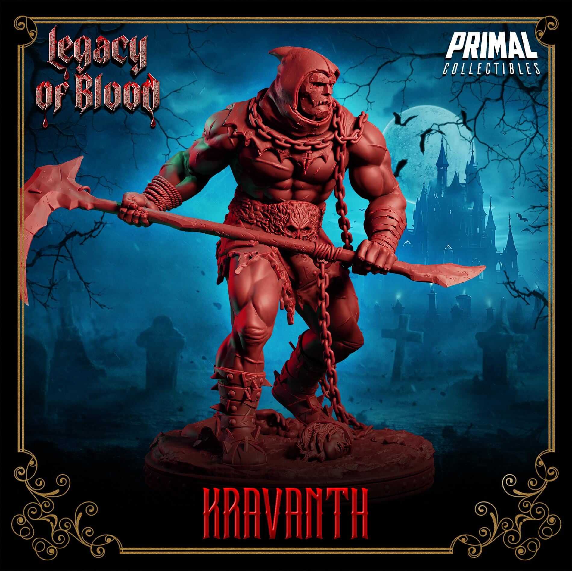 Kravanth - Legacy of Blood 3D Printed Resin RPG/Tabletop/Boardgames Miniature Primal Collectibles