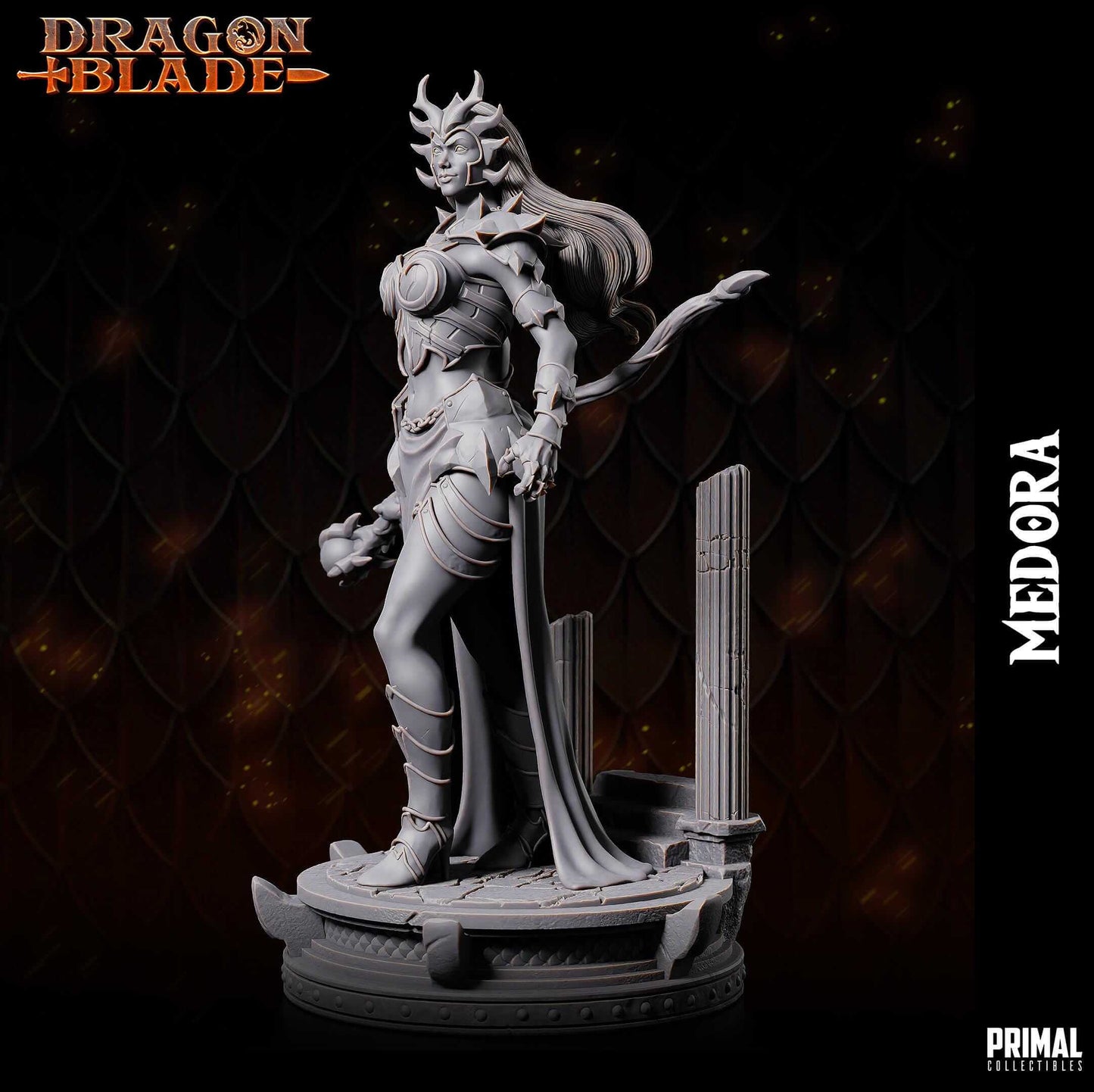 Dragon Dark Queen Medora Dragonblade - Masters of Dungeon Quest