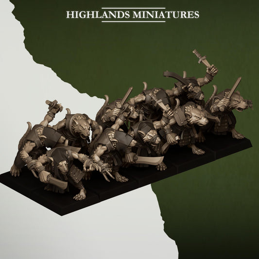 Sewer Vermin Thugs - Highlands Miniatures