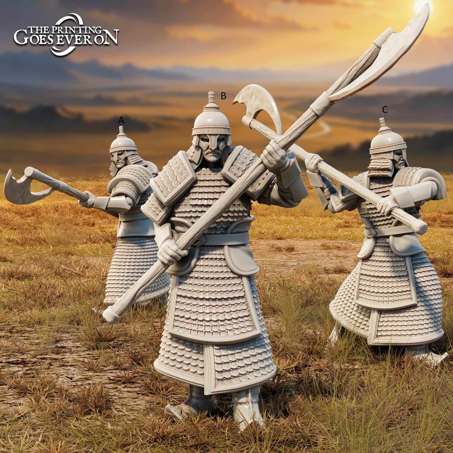 Golden Khanate Khan and Guard - Tales of the Golden Khanate - The Printing Goes Ever On