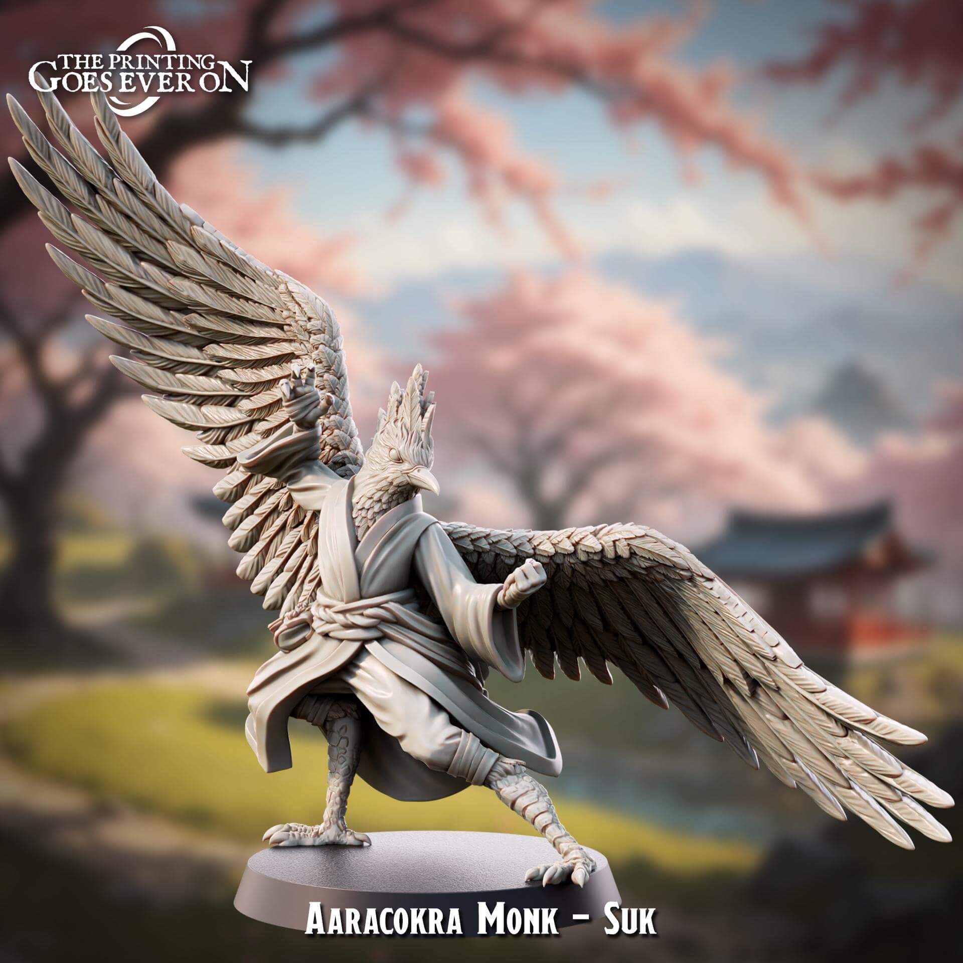 Aaracokra Monk - Slayer Masquerade - The Printing Goes Ever On