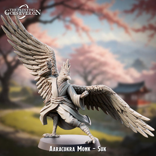 Aaracokra Monk - Slayer Masquerade - The Printing Goes Ever On