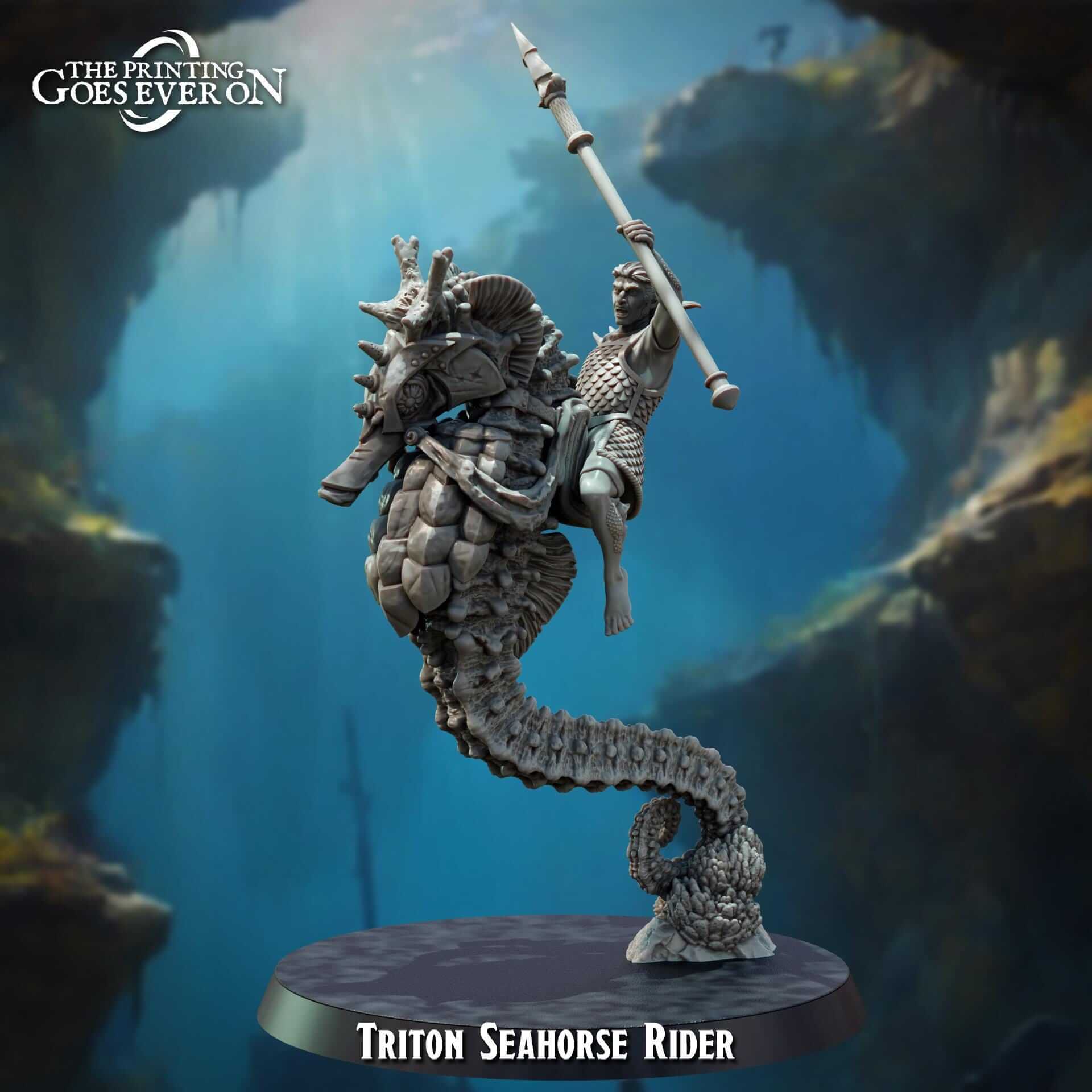 Giant Sea Horse Mount - Tides of Terror - The Printing Goes Ever On