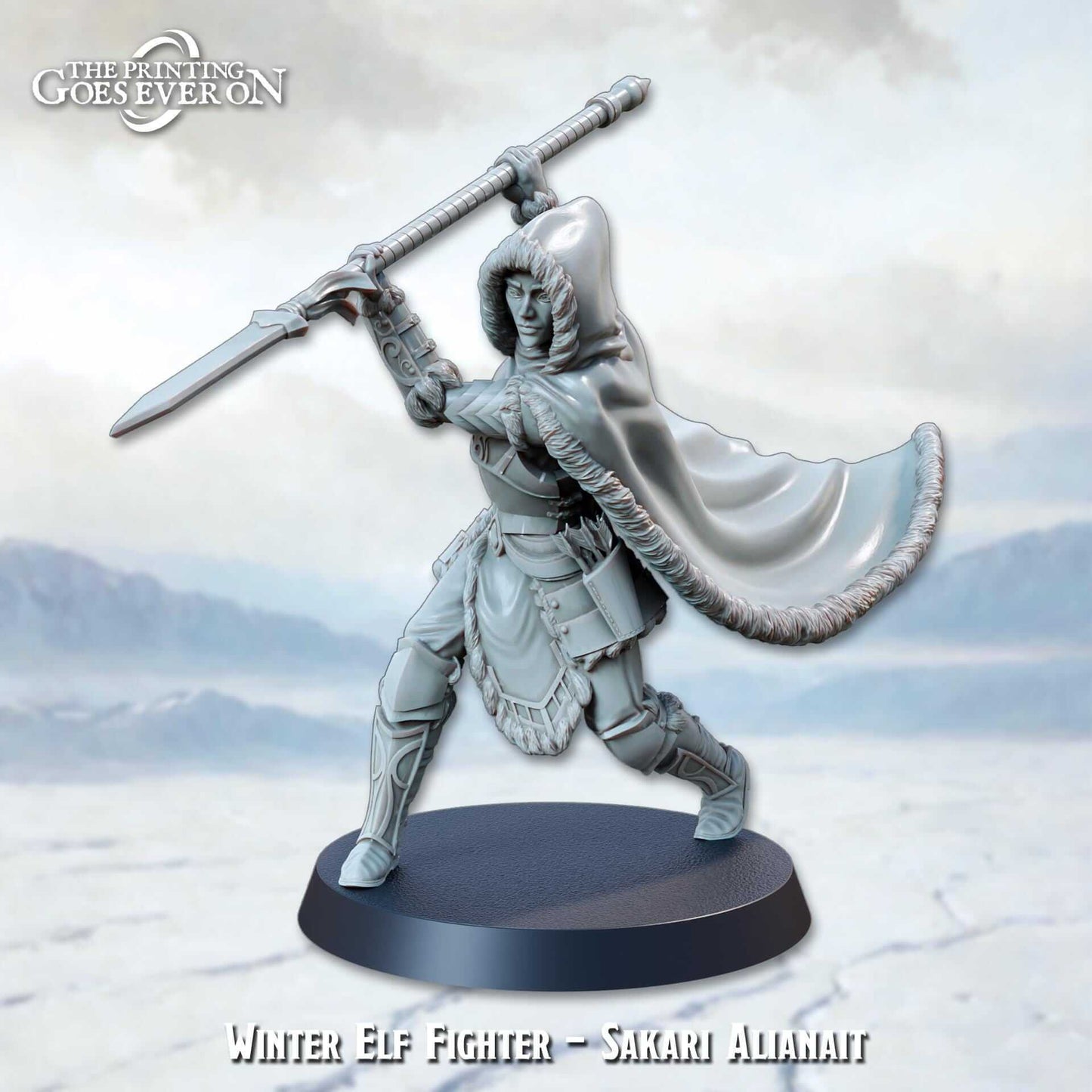 Winter Elf Fighter Sakari Alianait - Frostbound Fate - The Printing Goes Ever On