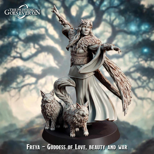 Freya Goddess of love, beauty, and war - Asgard Amusement - The Printing Goes Ever On