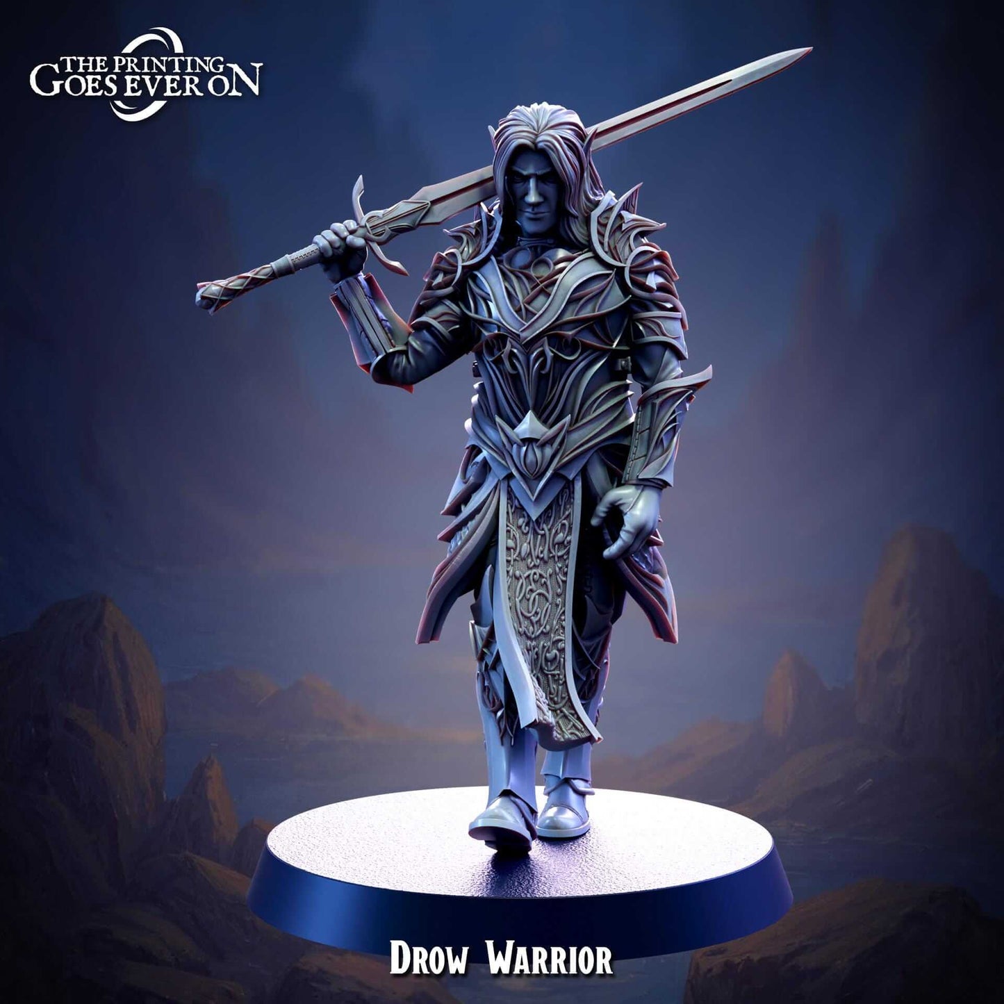 Drow Warrior - Tyranny of Bliss - The Printing Goes Ever On
