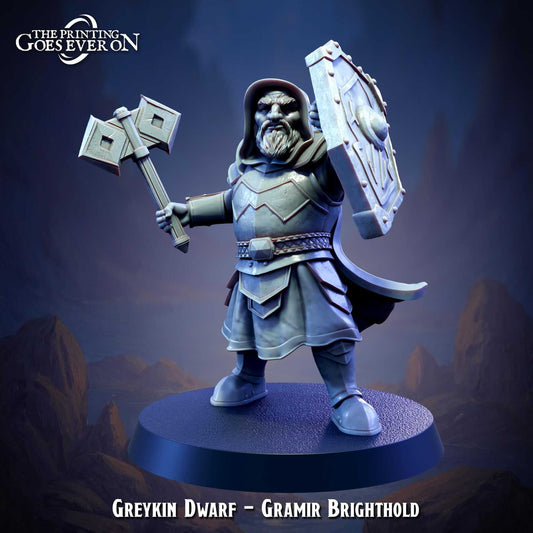Greykin Dwarf Gramir Brighthold - Tyranny of Bliss - The Printing Goes Ever On