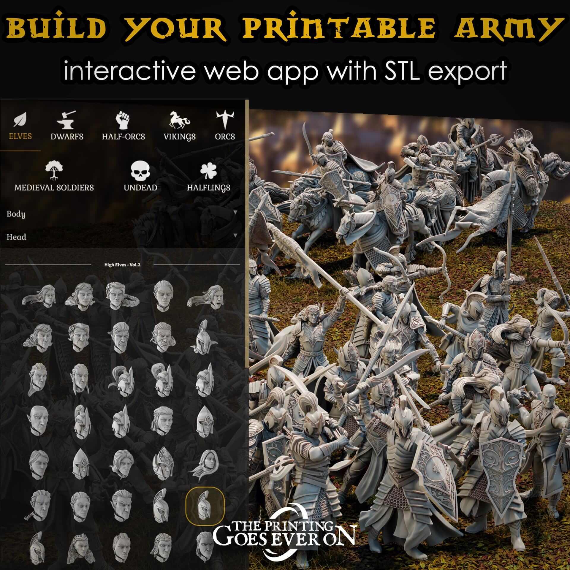 Tales of the Elven Kingdoms - Customized Elven Units - The Printing Goes Ever On
