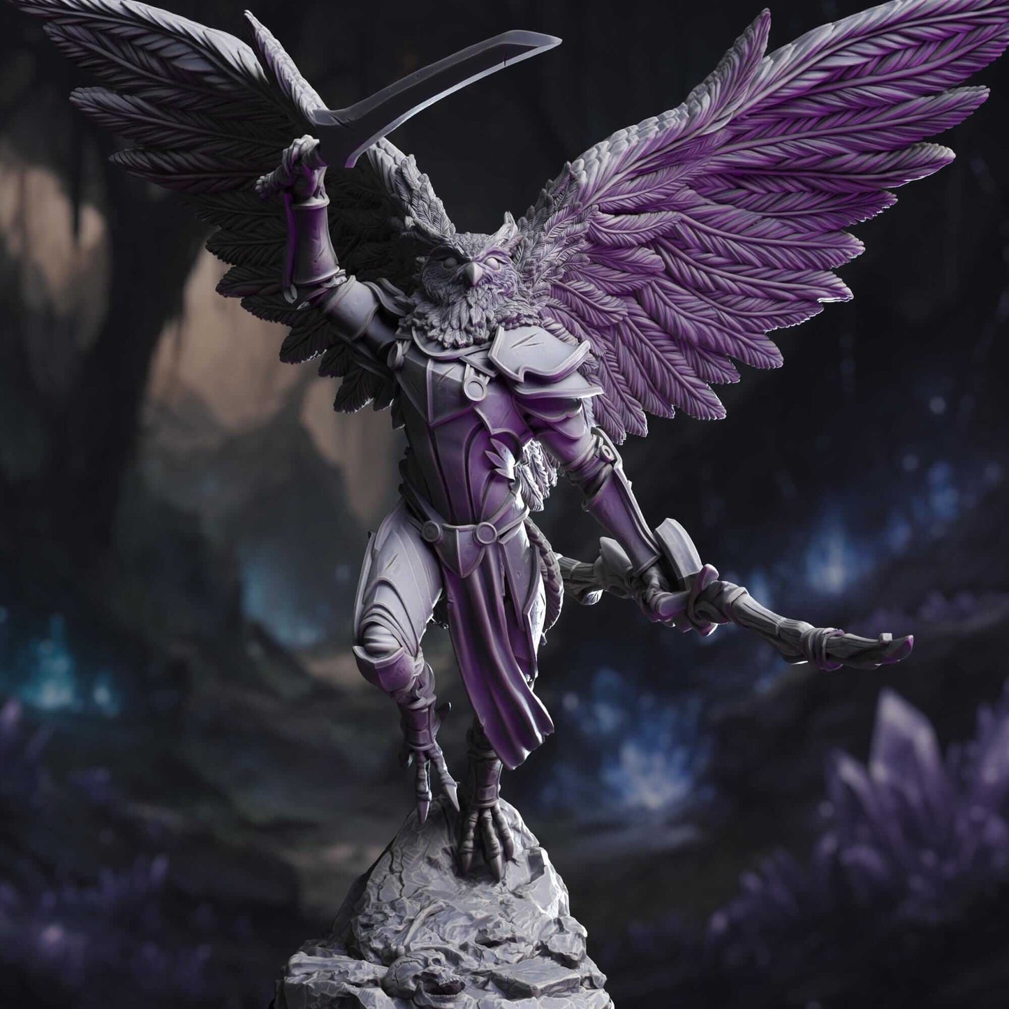 Owlkin Ranger - Horace of the Far Sphere - 3D Printed Resin RPG/Tabletop/Boardgames Miniature DM Stash