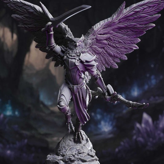 Owlkin Ranger - Horace of the Far Sphere - 3D Printed Resin RPG/Tabletop/Boardgames Miniature DM Stash