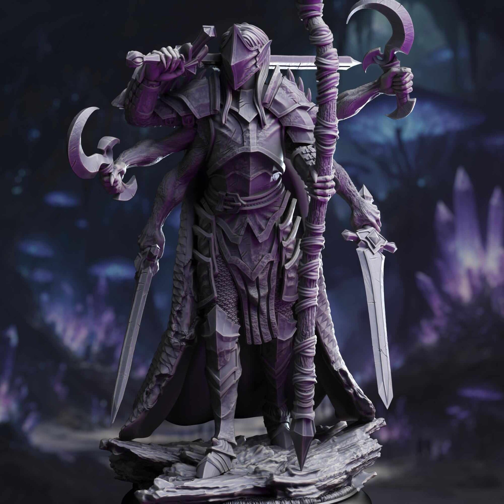 Knight from Beyond the Planes - Siltrak'thos - 3D Printed Resin RPG/Tabletop/Boardgames Miniature DM Stash