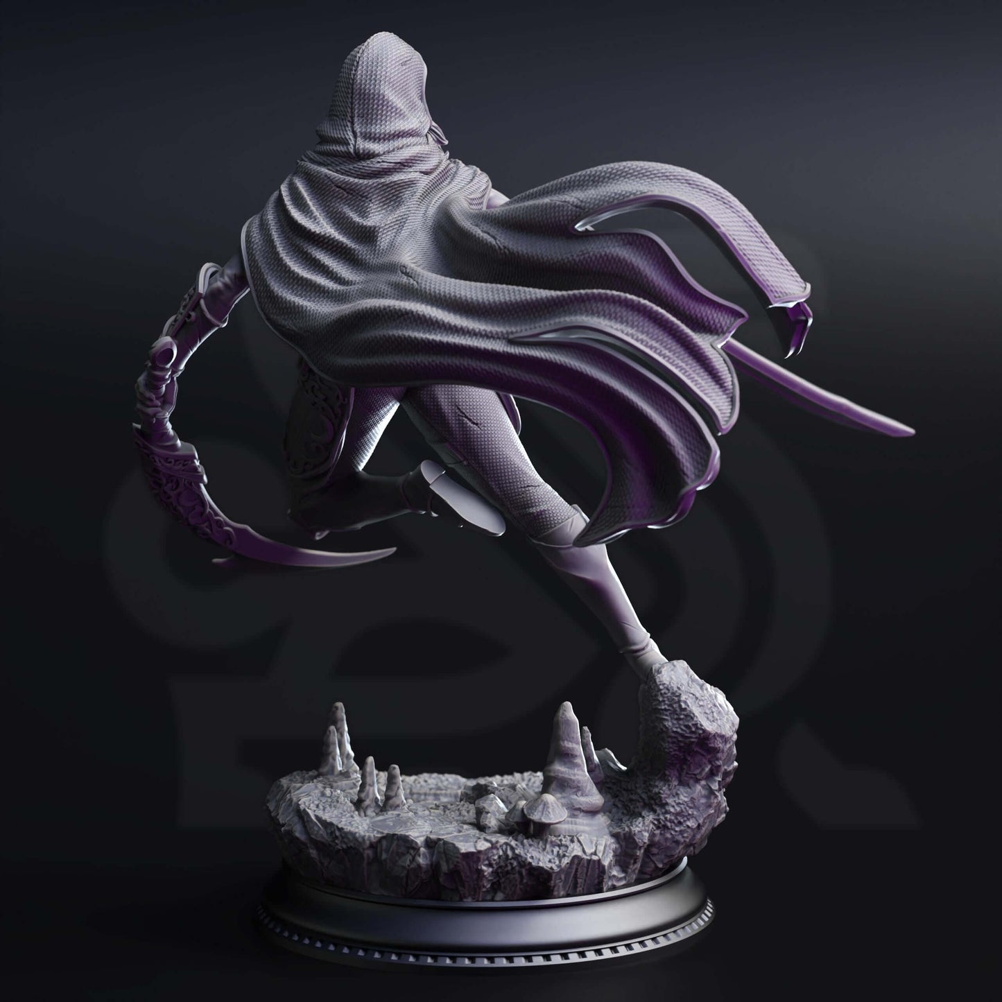 Assassin of the Waxing Moon - Xira Elineri - 3D Printed Resin RPG/Tabletop/Boardgames Miniature DM Stash