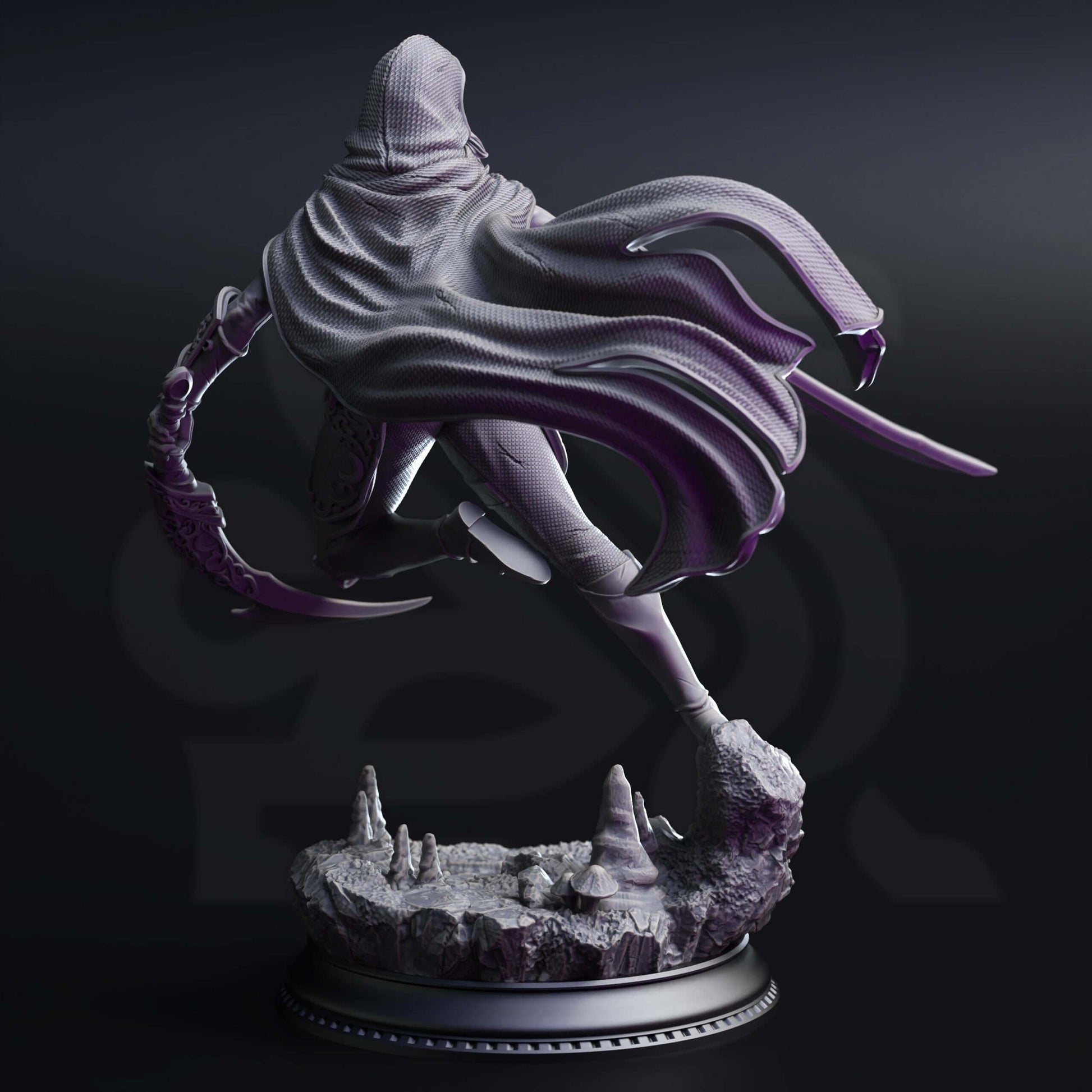 Assassin of the Waxing Moon - Xira Elineri - 3D Printed Resin RPG/Tabletop/Boardgames Miniature DM Stash