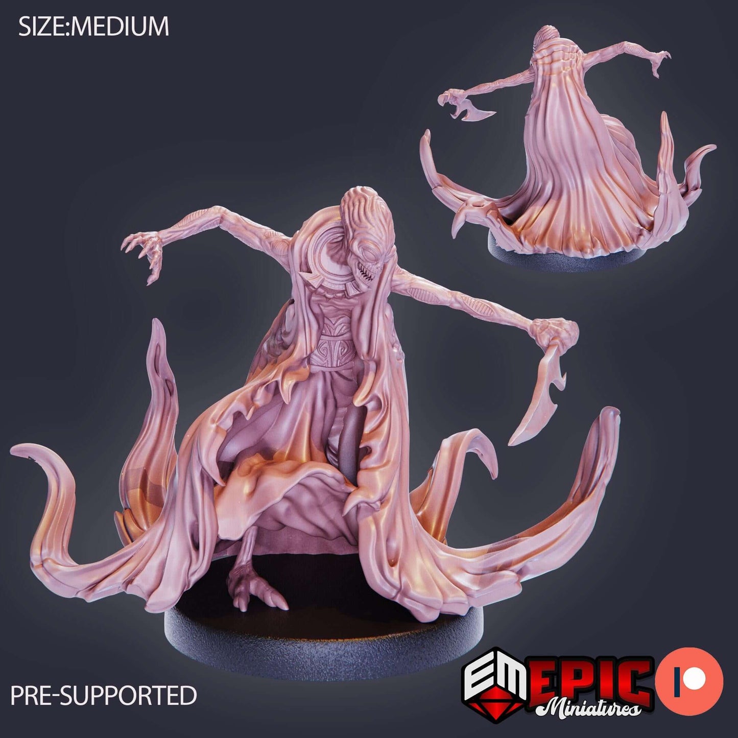 Ultro Demon - Secret Minds - D&D Epic Miniatures   and Dragons