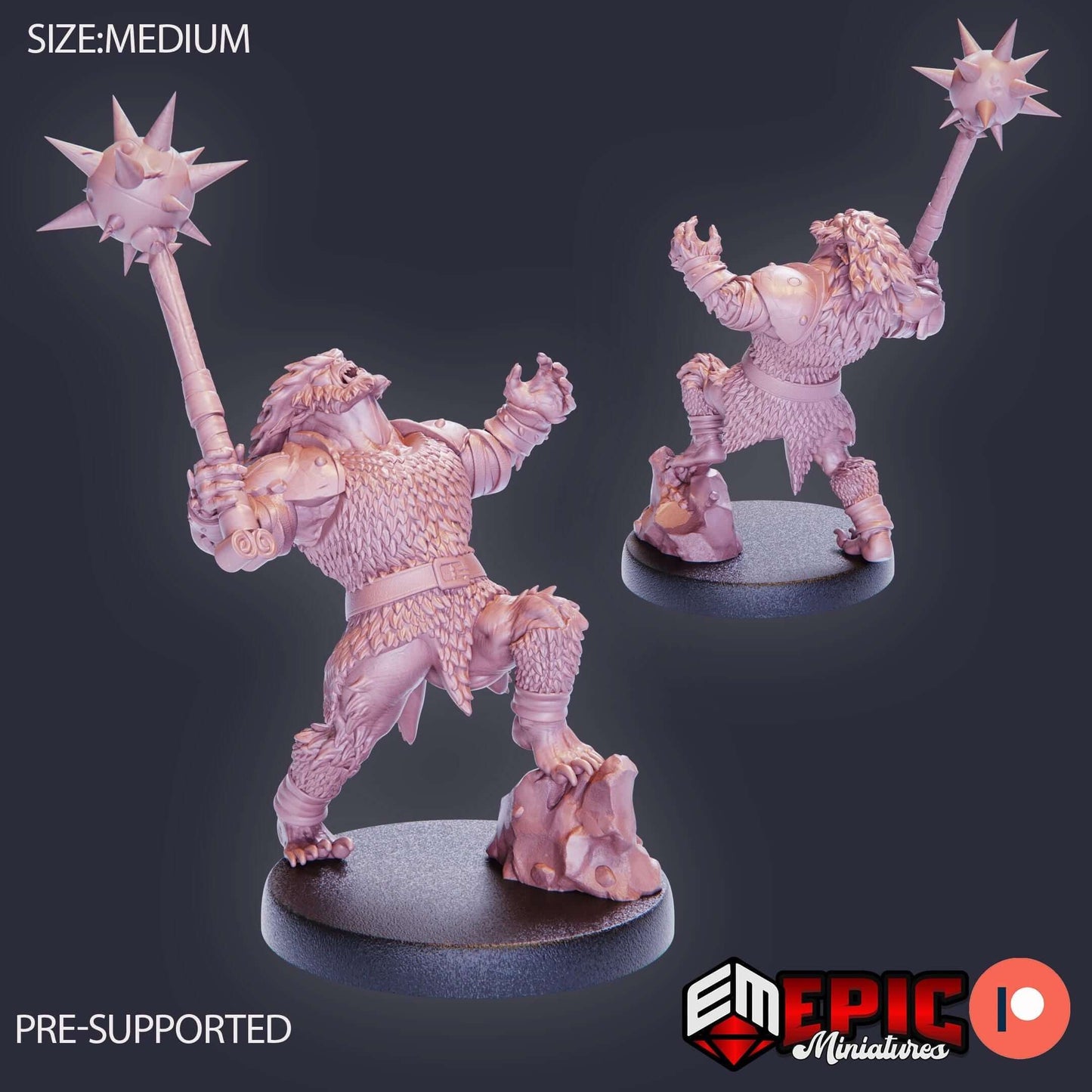 Bugbear Warrior - Secret Minds - D&D Epic Miniatures   and Dragons