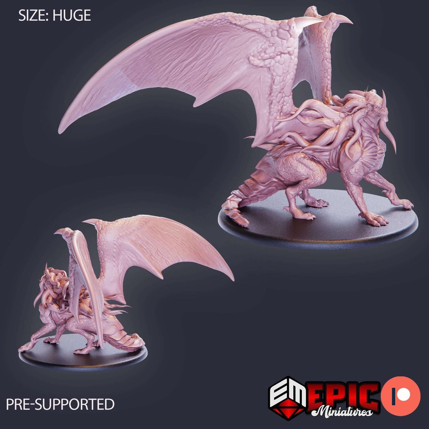 Nebula Dragon - Secret Minds - D&D Epic Miniatures   and Dragons