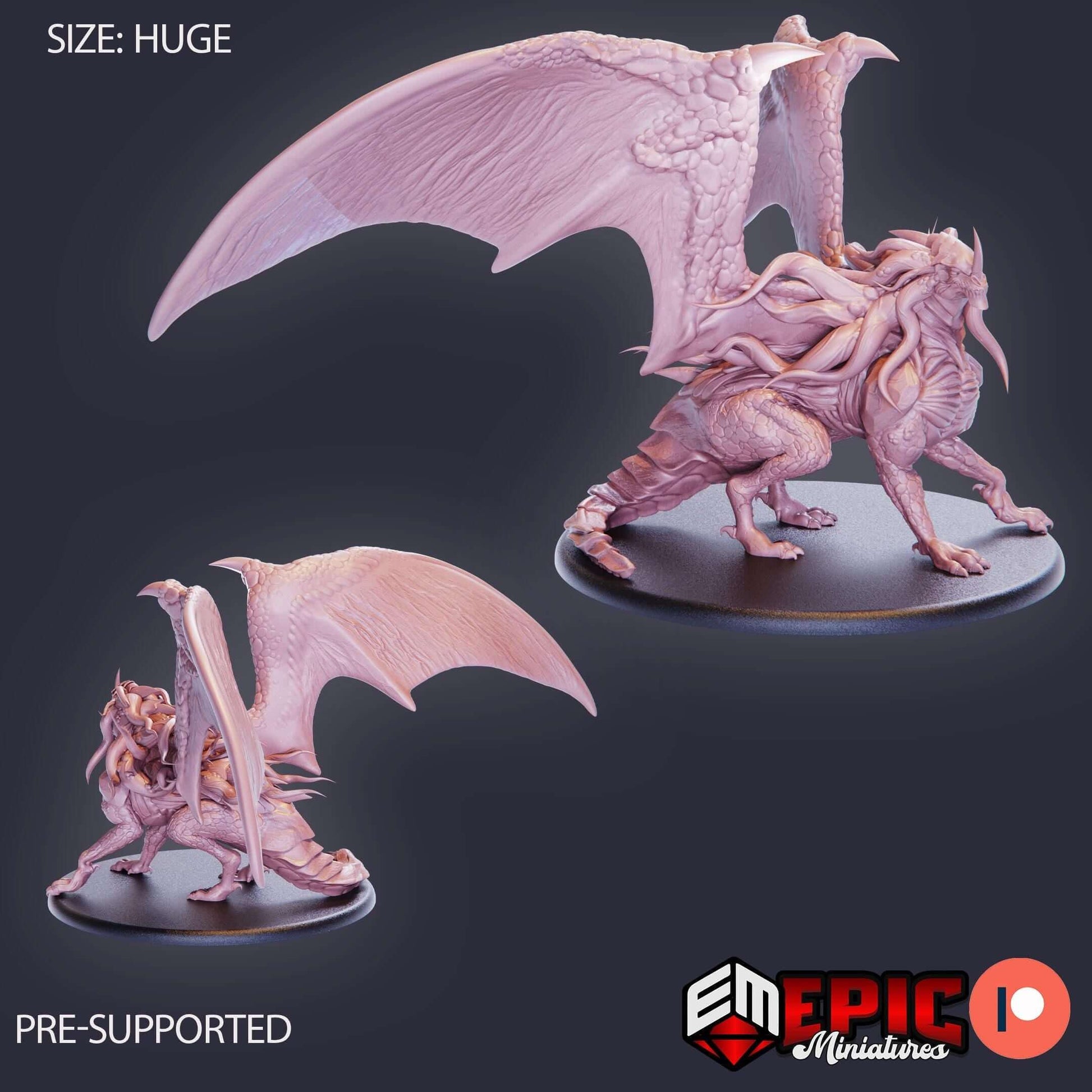 Nebula Dragon - Secret Minds - D&D Epic Miniatures   and Dragons