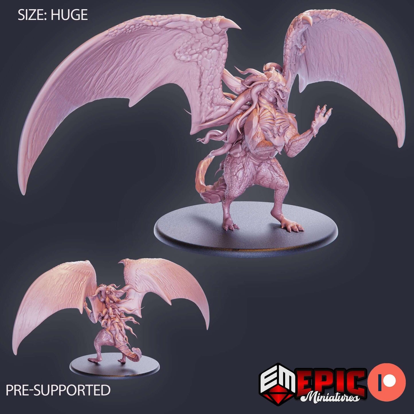 Nebula Dragon - Secret Minds - D&D Epic Miniatures   and Dragons