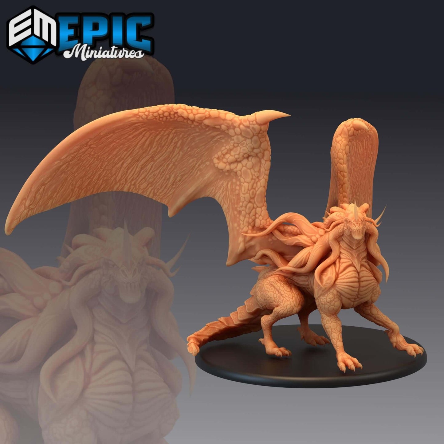 Nebula Dragon - Secret Minds - D&D Epic Miniatures   and Dragons