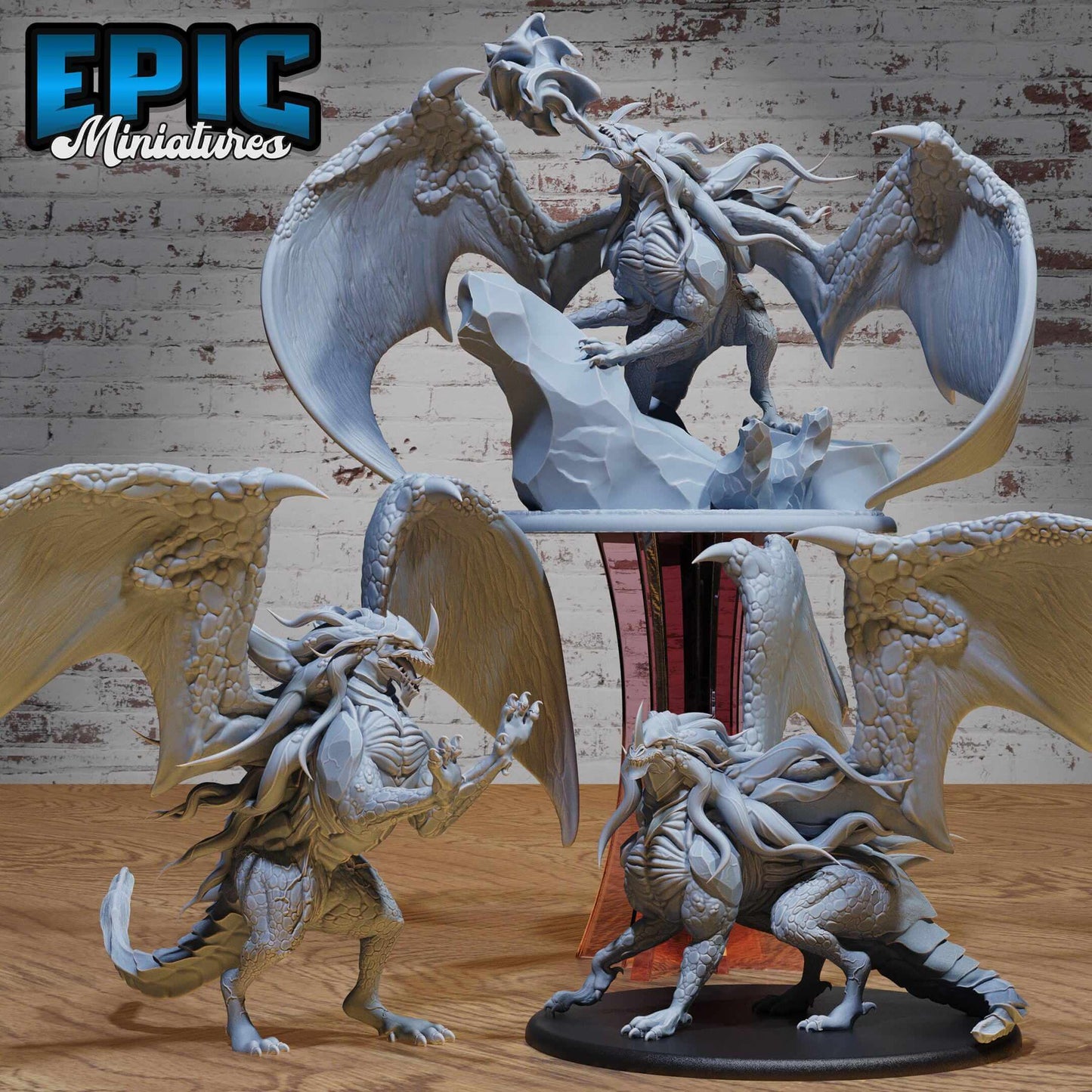 Nebula Dragon - Secret Minds - D&D Epic Miniatures   and Dragons