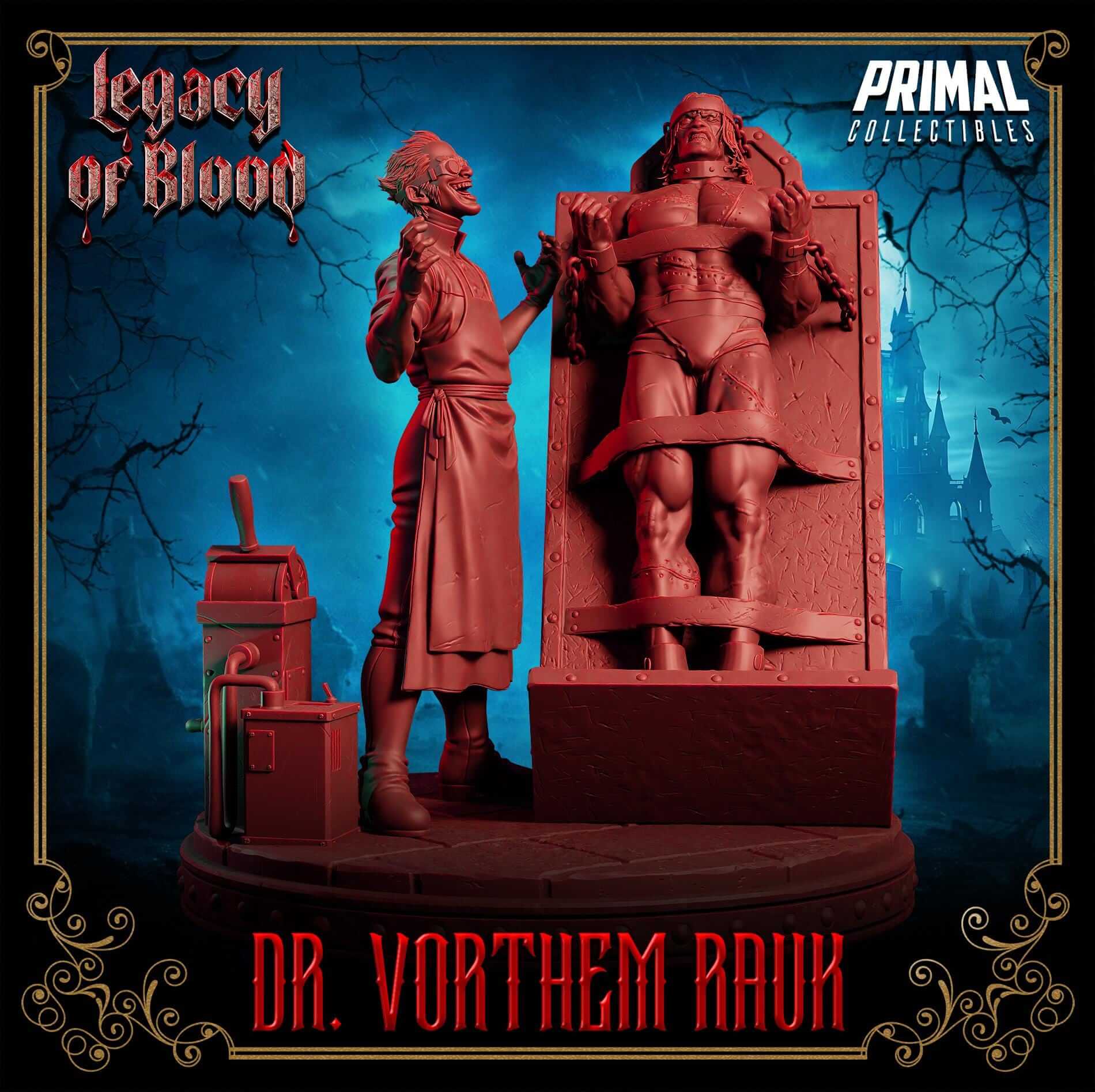 Dr. Vorthem Rauk - Legacy of Blood 3D Printed Resin RPG/Tabletop/Boardgames Miniature Primal Collectibles