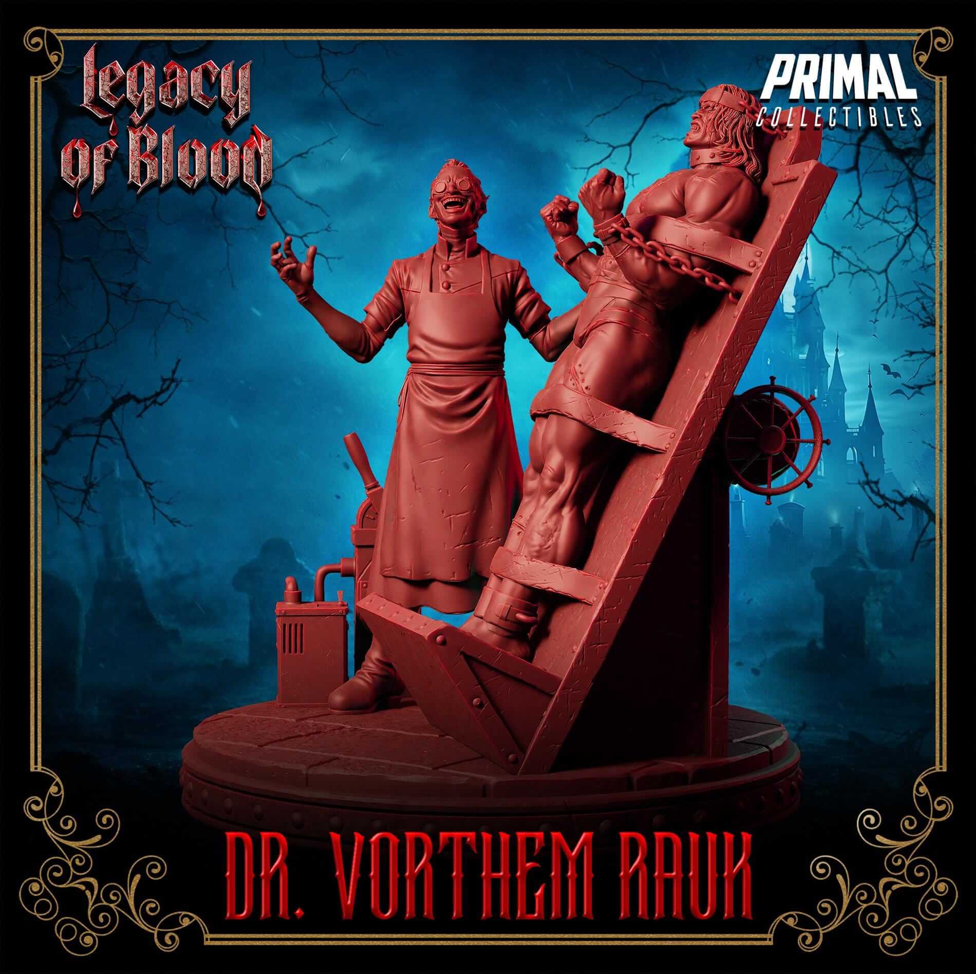 Dr. Vorthem Rauk - Legacy of Blood 3D Printed Resin RPG/Tabletop/Boardgames Miniature Primal Collectibles