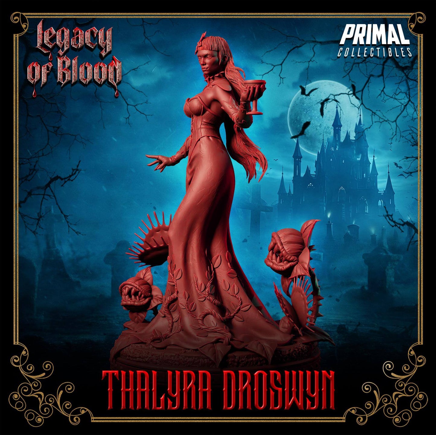 Thalyra Droswyn - Legacy of Blood 3D Printed Resin RPG/Tabletop/Boardgames Miniature Primal Collectibles