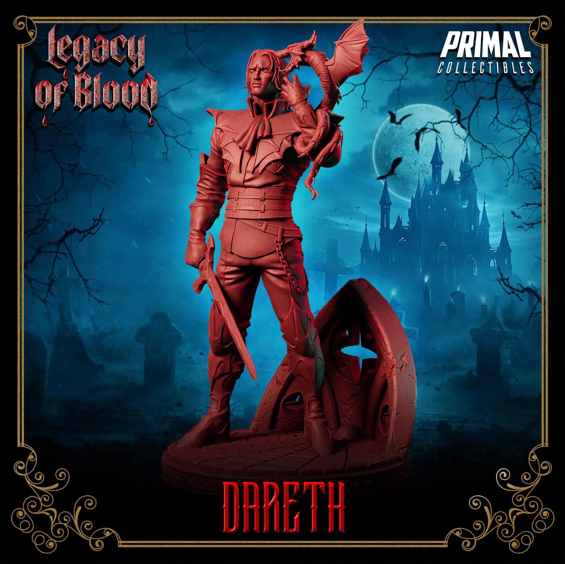 Dareth - Legacy of Blood 3D Printed Resin RPG/Tabletop/Boardgames Miniature Primal Collectibles