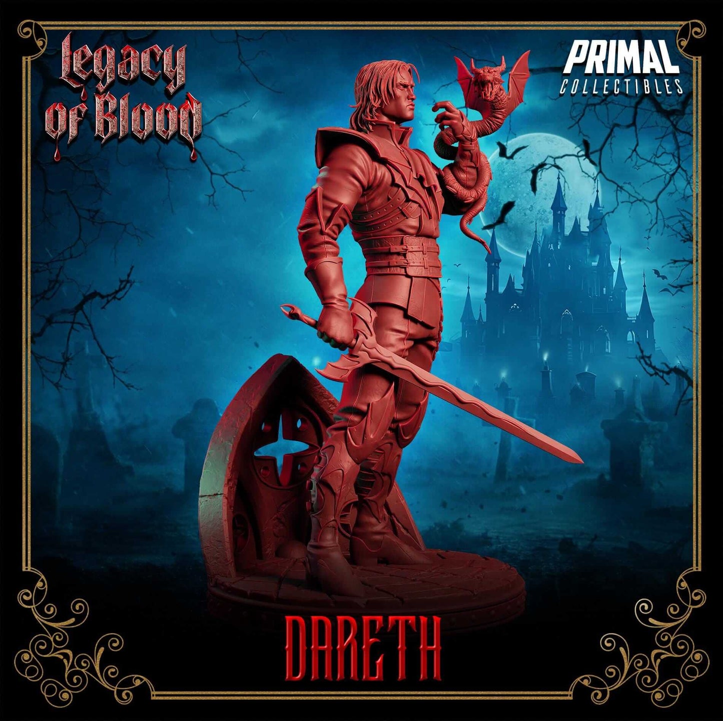 Dareth - Legacy of Blood 3D Printed Resin RPG/Tabletop/Boardgames Miniature Primal Collectibles