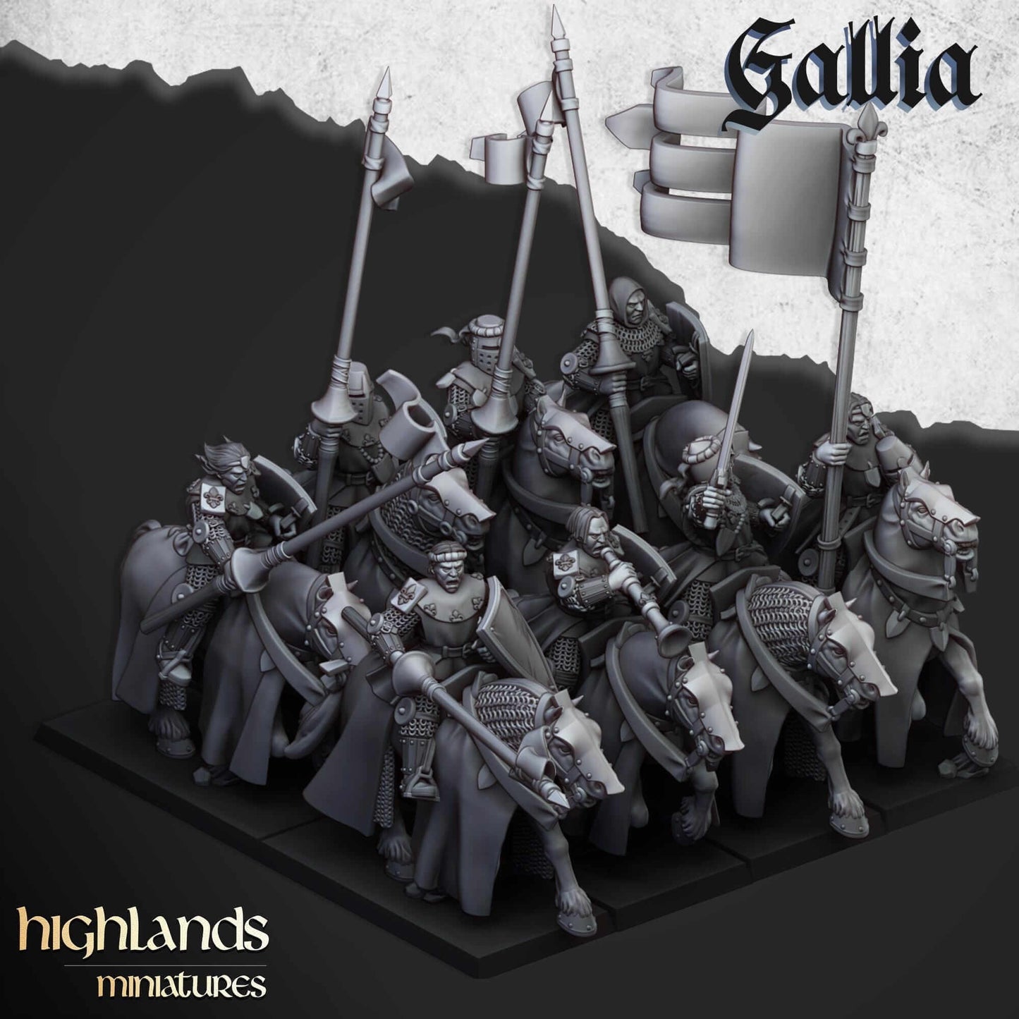 Gallia Young Knights - Highlands Miniatures - Breton Proxies