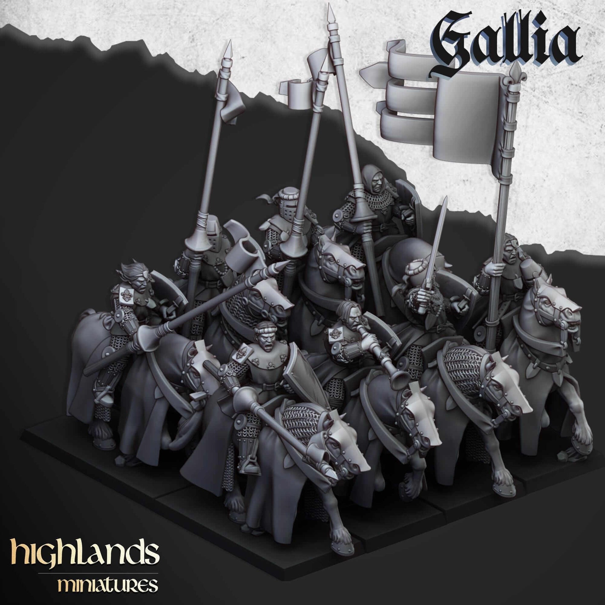 Gallia Young Knights - Highlands Miniatures - Breton Proxies