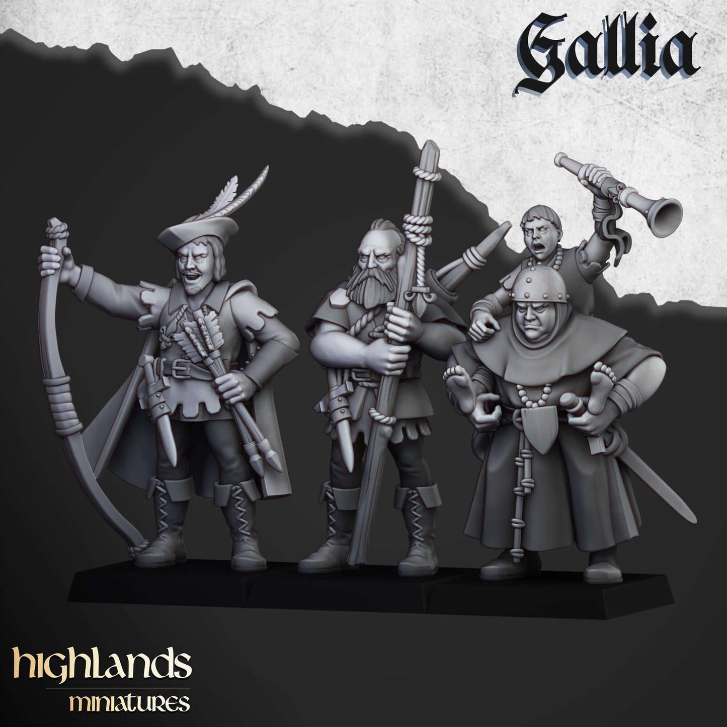 Gallia Robin Hood and the Sherwood Archers - Highlands Miniatures - Breton Proxies