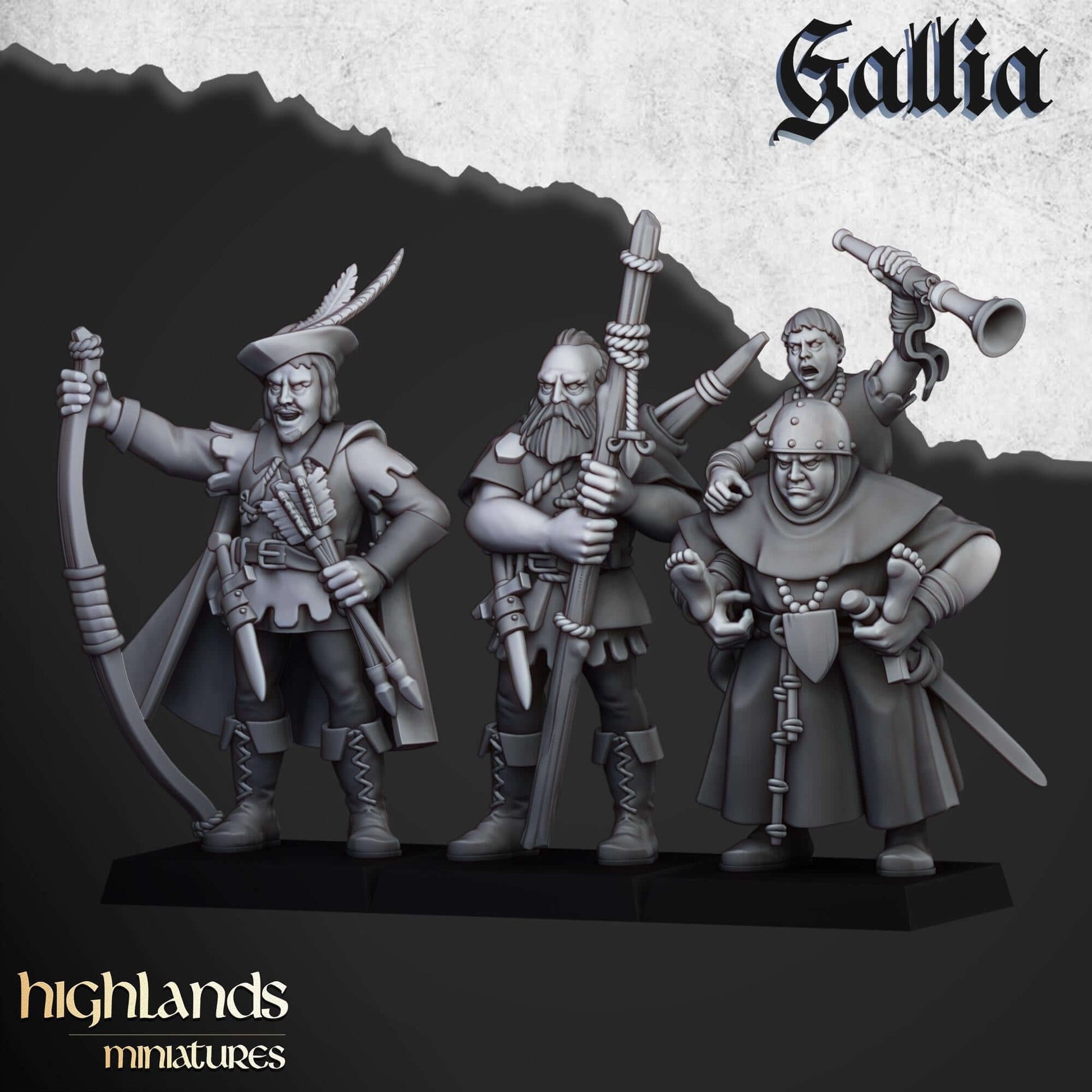 Gallia Robin Hood and the Sherwood Archers - Highlands Miniatures - Breton Proxies