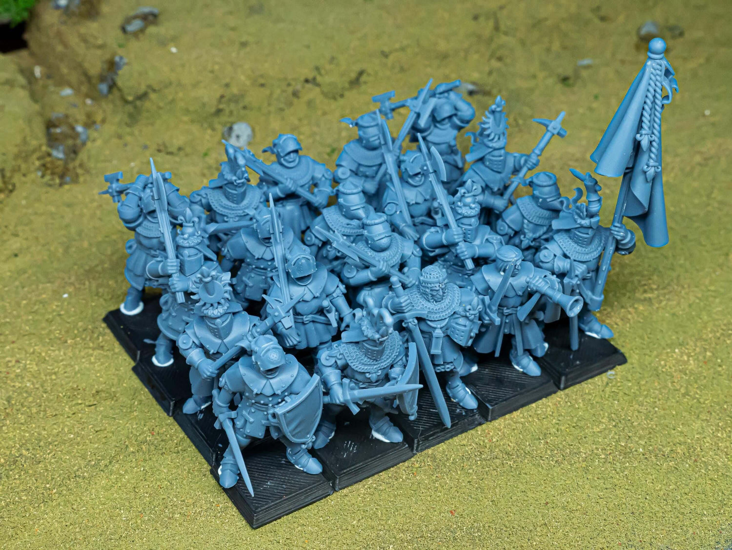 Gallia Knights on Foot - Highlands Miniatures - Breton Proxies