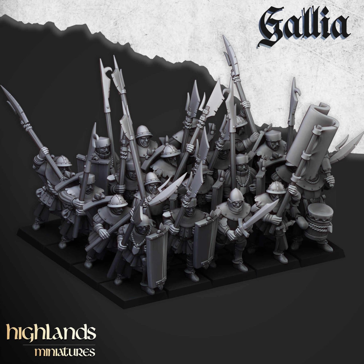 Gallia Men at Arms - Highlands Miniatures - Breton Proxies
