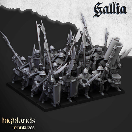 Gallia Men at Arms - Highlands Miniatures - Breton Proxies