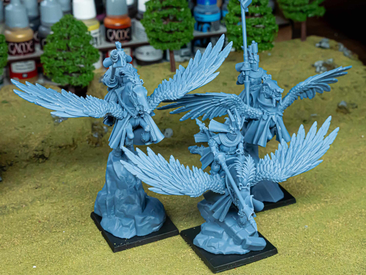 Gallia Pegasus Knights - Highlands Miniatures - Breton Proxies